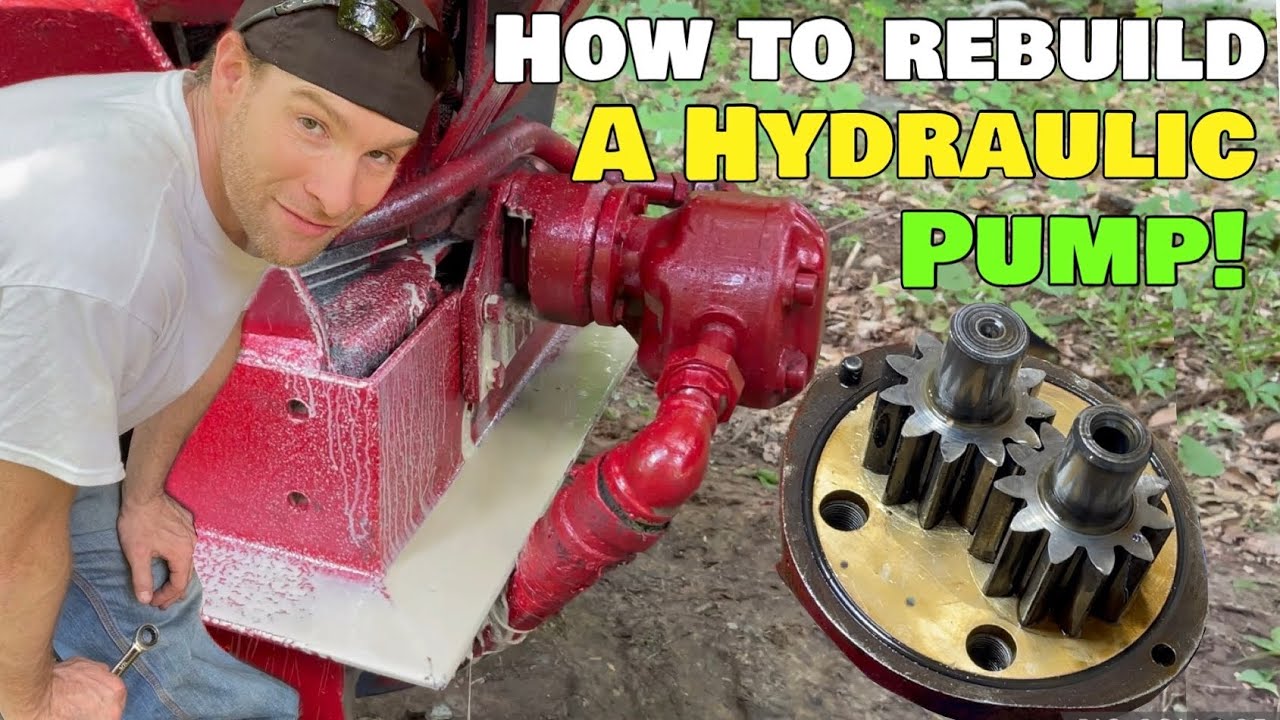 How to Rebuild Tractor Hydraulic Pump Repair Replace Seal on Farmall International Harvester IH 300