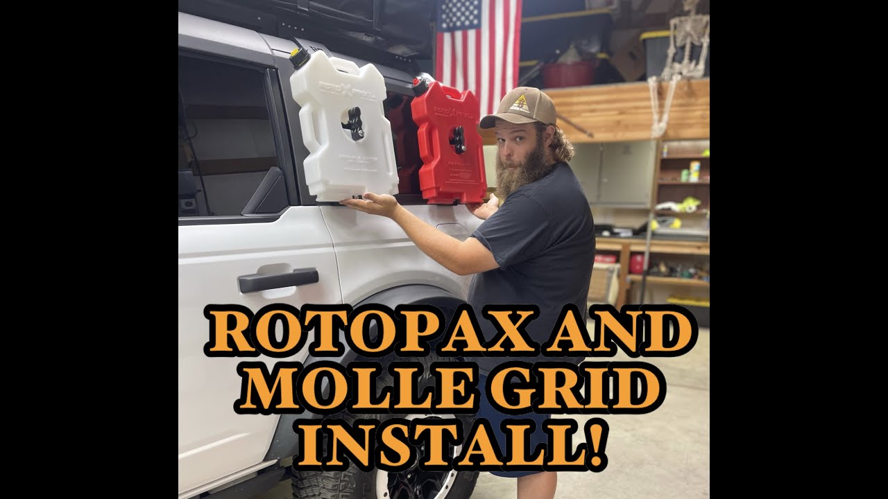 ROTOPAX and MOLLE grid install from Badass Tents on the Blanco Bronco!
