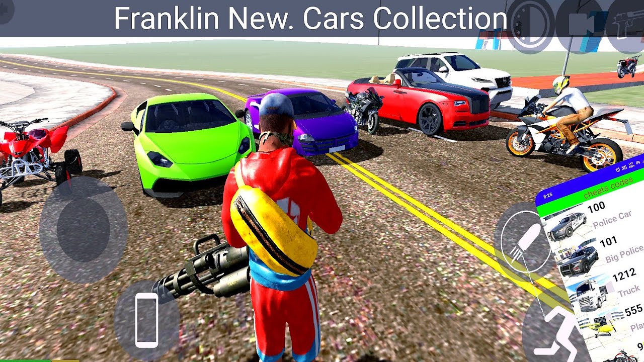 Franklin All  new Update Car Collection 🎊 Indian bikes Driving 3D 