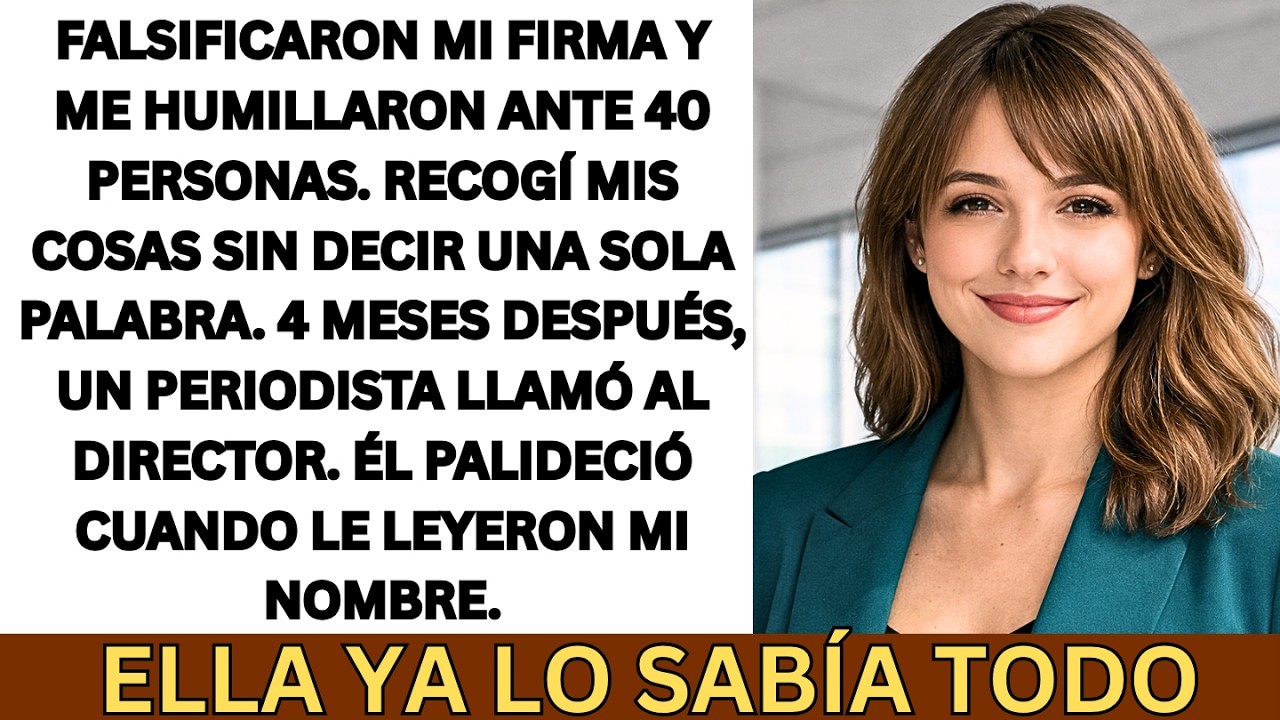 Me falsificaron la firma, me arruinaron en público… y 4 meses después los hundí yo a ellos