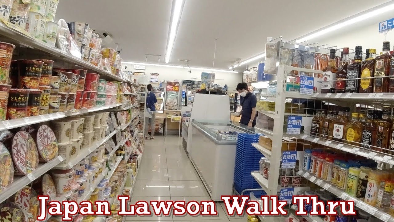 Japan Store Walk Thru Lawson Convenience Store - 7-11 FamilyMart Daily's Mini Stop Shopping Tokyo