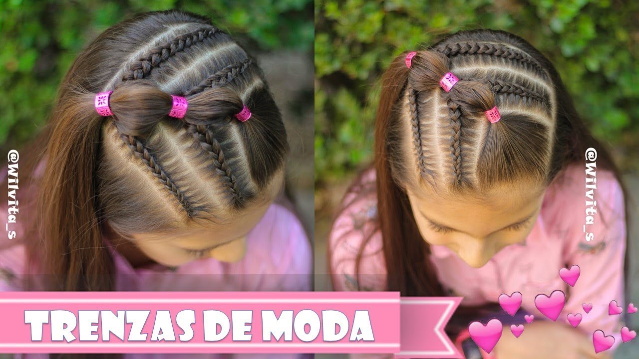 🚨 Hermoso peinado de moda con trenzas / PEINADOS FÁCILES  / WILVITA 🌸