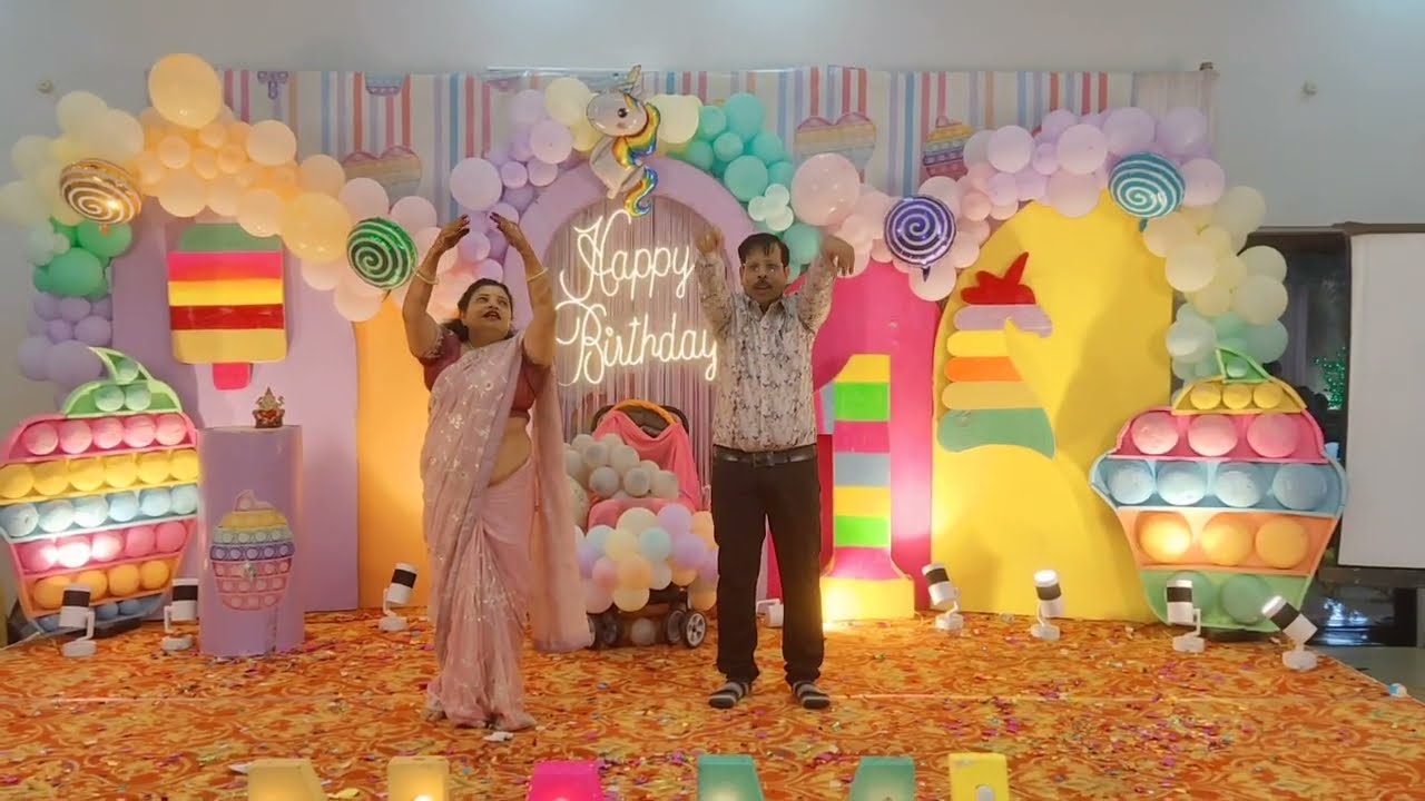 Birthday dance | Dada & Dadi TAARE KITNE NEEL GAGAN PE | Old SONG | BIRTHDAY SONG | #birthday #baby