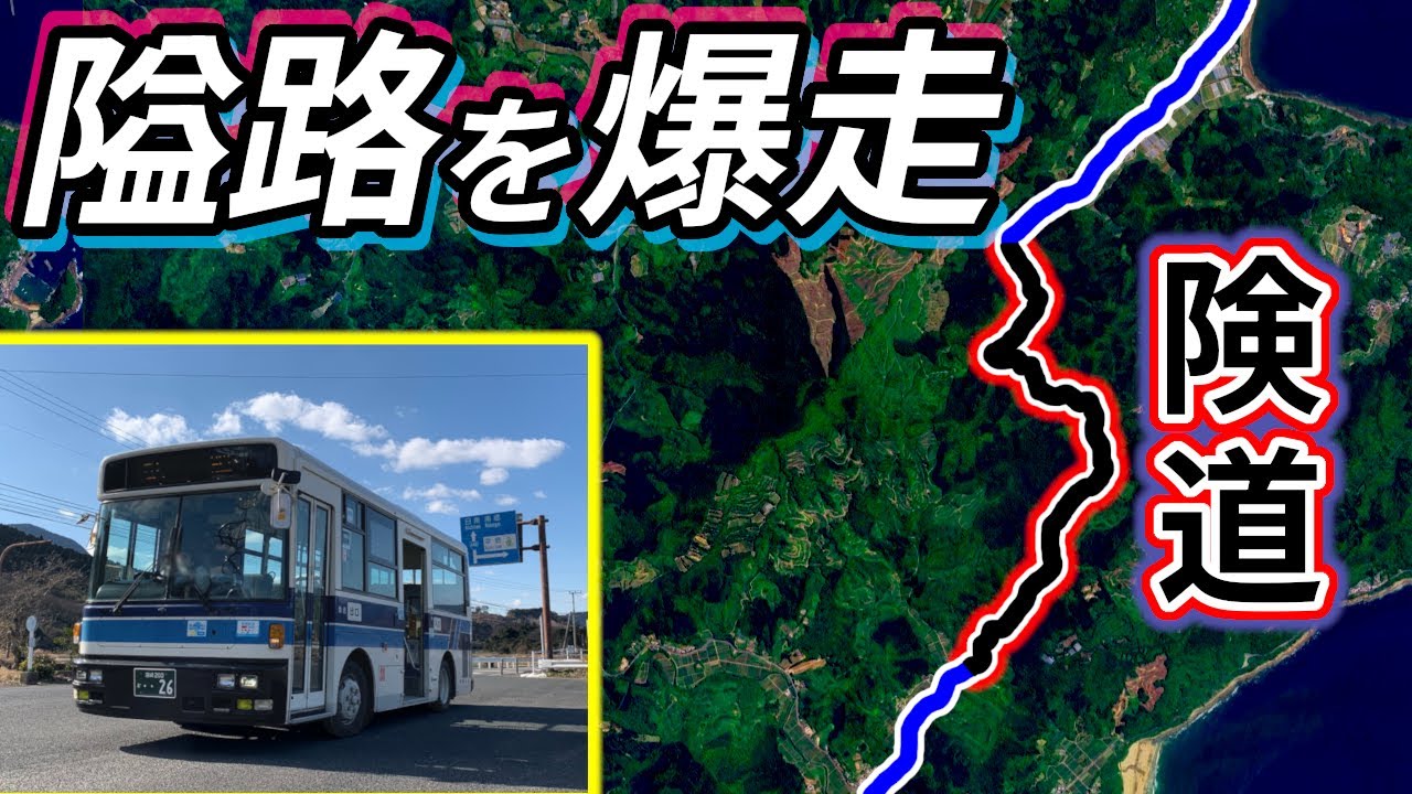 【 絶景→峠道 】南国宮崎 絶景の日南海岸を走るバス 峠越えがヤバすぎた！　宮崎交通幸島線（市木線）