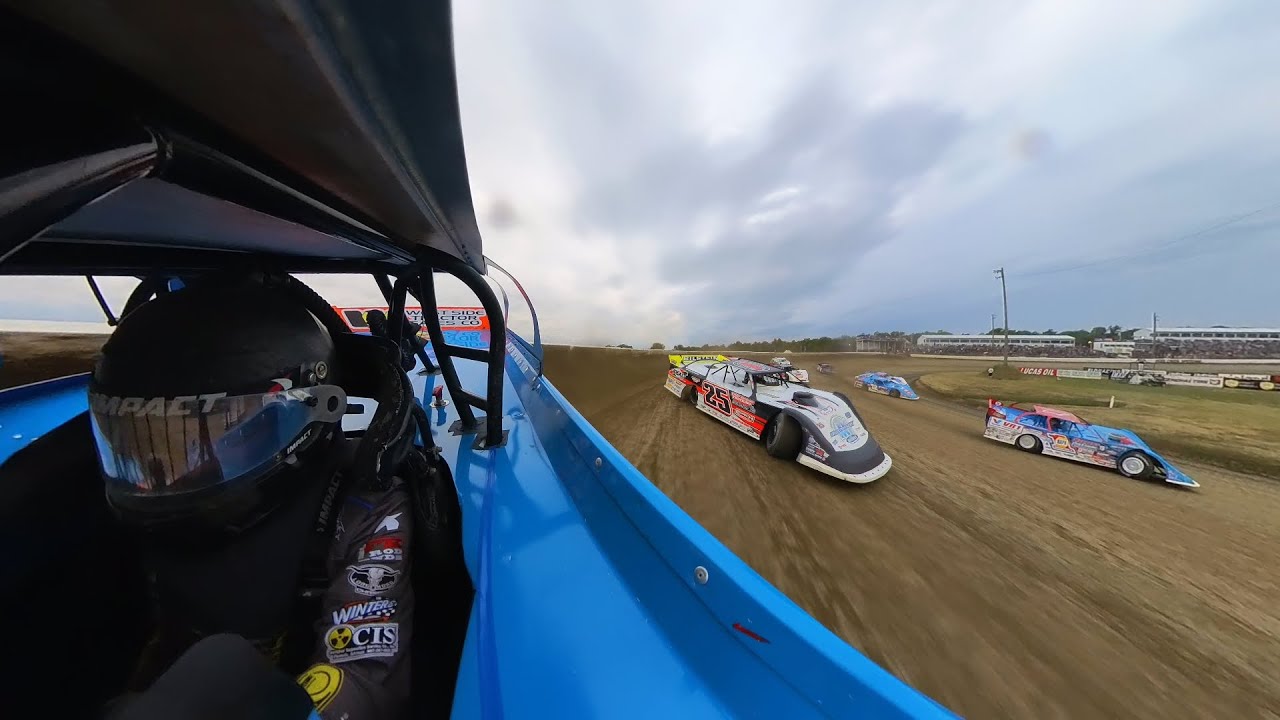 360° RICKY THORNTON Gopher 50 Heat Race #2 | Lucas Oil Late Model Dirt Series Night 2 | MBTV Sports