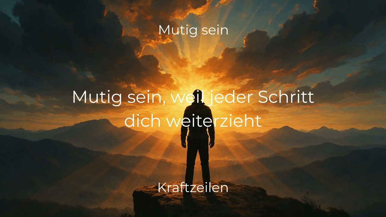 Mutig sein | KRAFTZEILEN (Official Lyric Video)