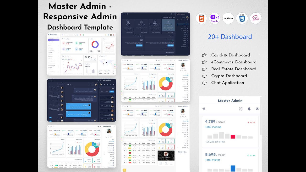 Responsive Bootstrap Admin Dashboard Template &ndash; Master