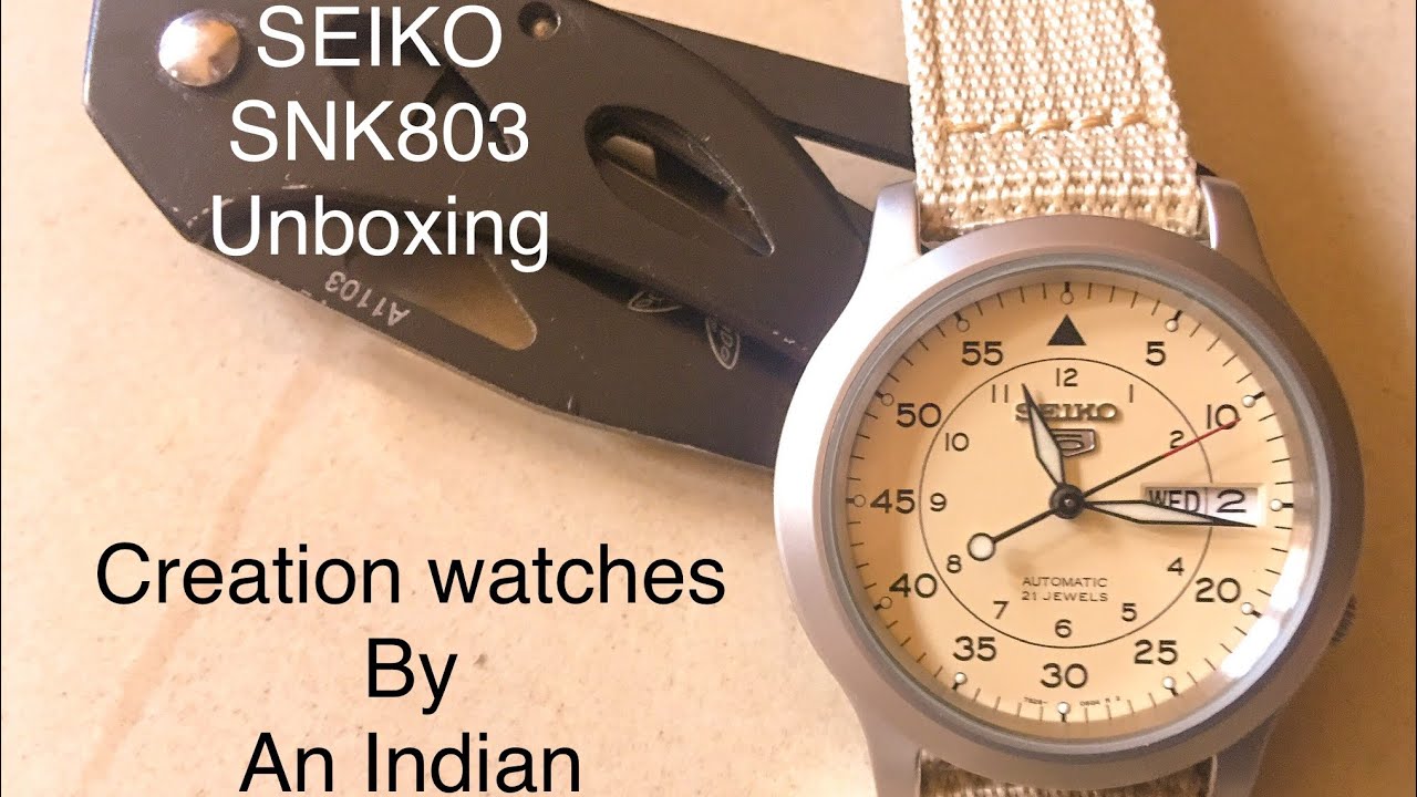 Seiko snk 803 creation watches edition Indian unboxing