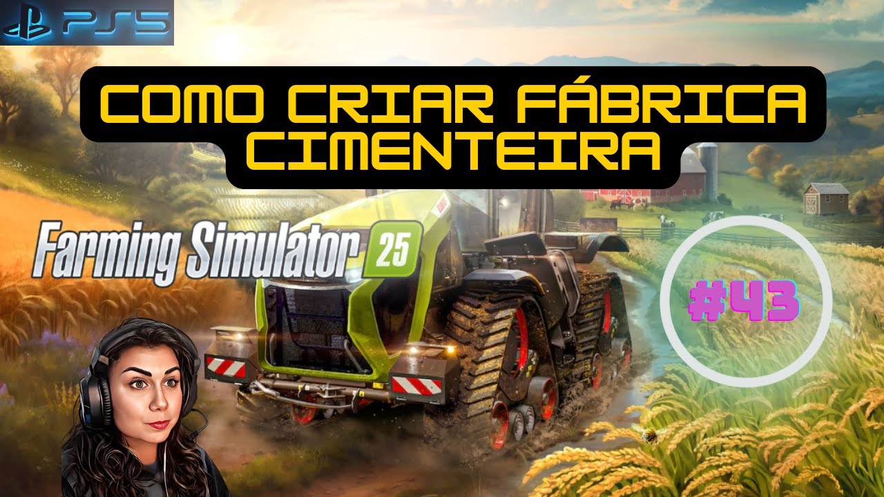 🎮 FARMING SIMULATOR 25 - COMO CRIAR FÁBRICA CIMENTEIRA -  PS5 Gameplay 4K - #43