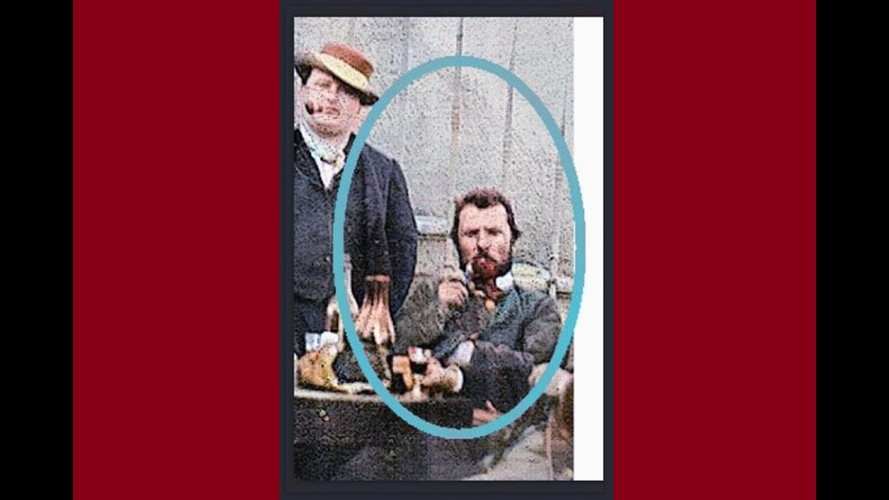 Vincent Van Gogh True Appearance Full Faced Died Young at 37 Photo With Gauguin Paris 1887 & Bernard