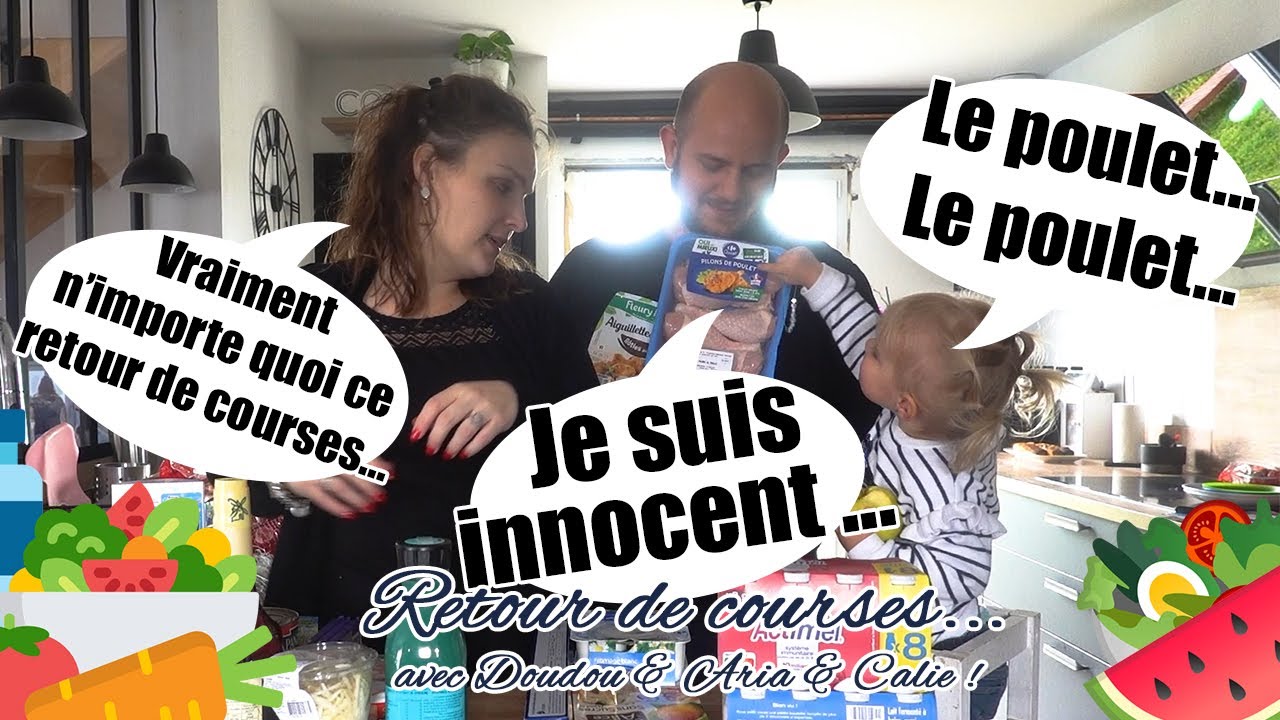 [. FAMILLE .] 🛒 Retour de courses 🥗 Poulet, petites filles et beaucoup d'amour !! 🤣🤣 #108