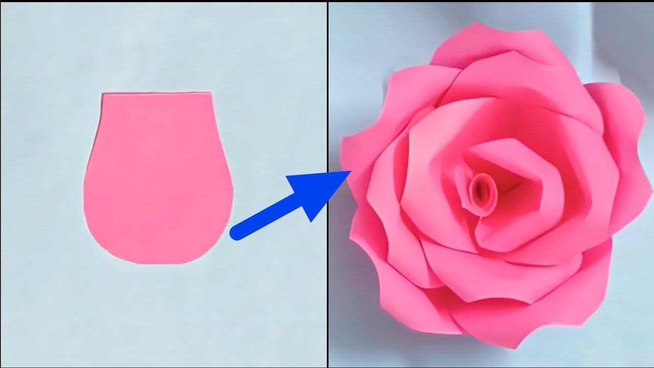 Rose । Make a realistic paper rose