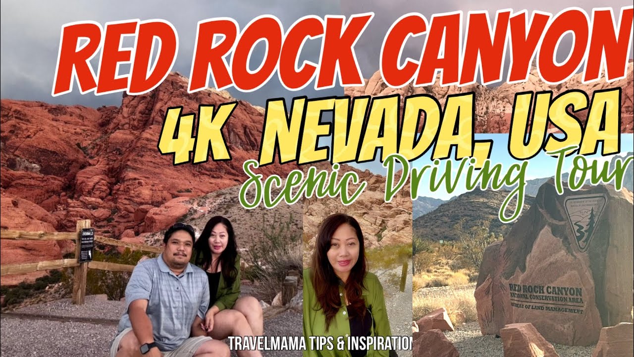 4K Walking & Driving Tour Red Rock Canyon Las Vegas | Stunning Scenic Views & Hikes Guide NEVADA