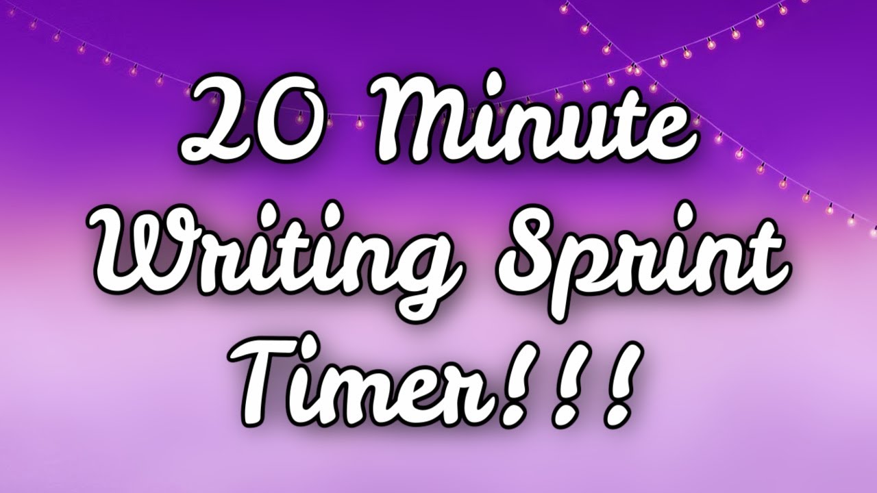 20 Minute Writing Sprint Timer + Ambient Music