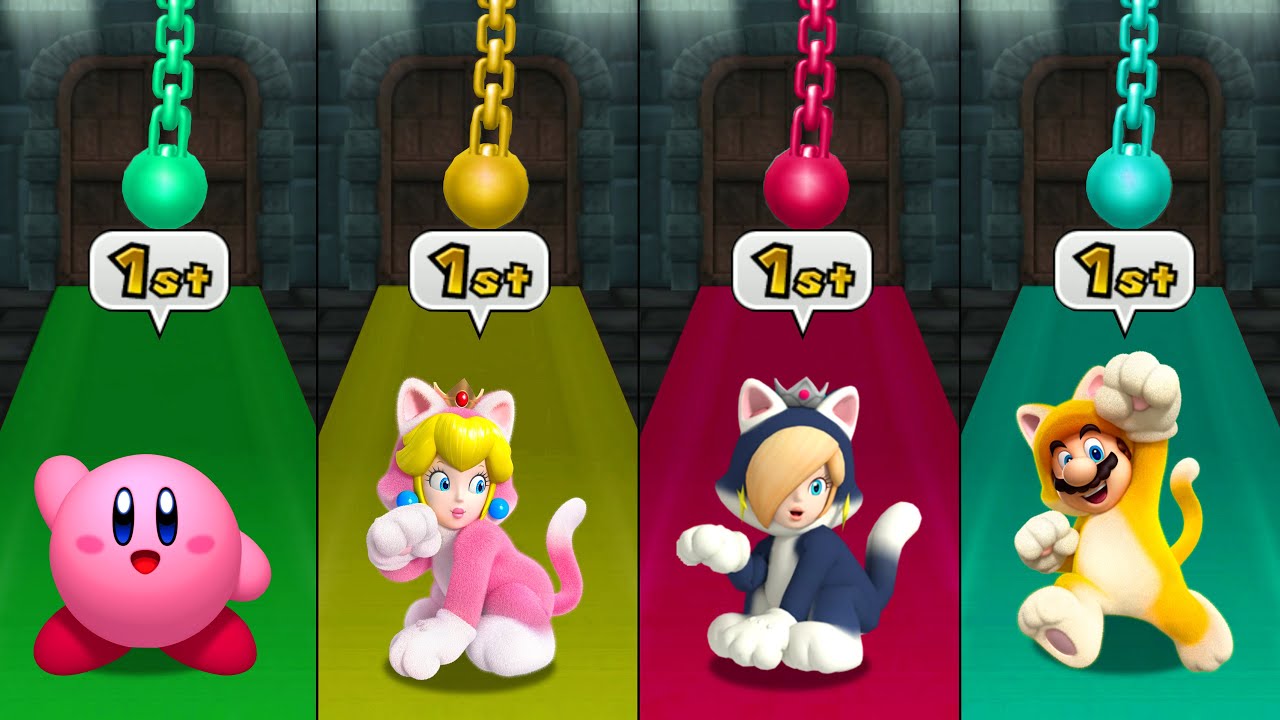 【マリオパーティ9】ミニゲームカービィVsピーチVsロゼッタVsマリオ(CPU最強 たつじん)