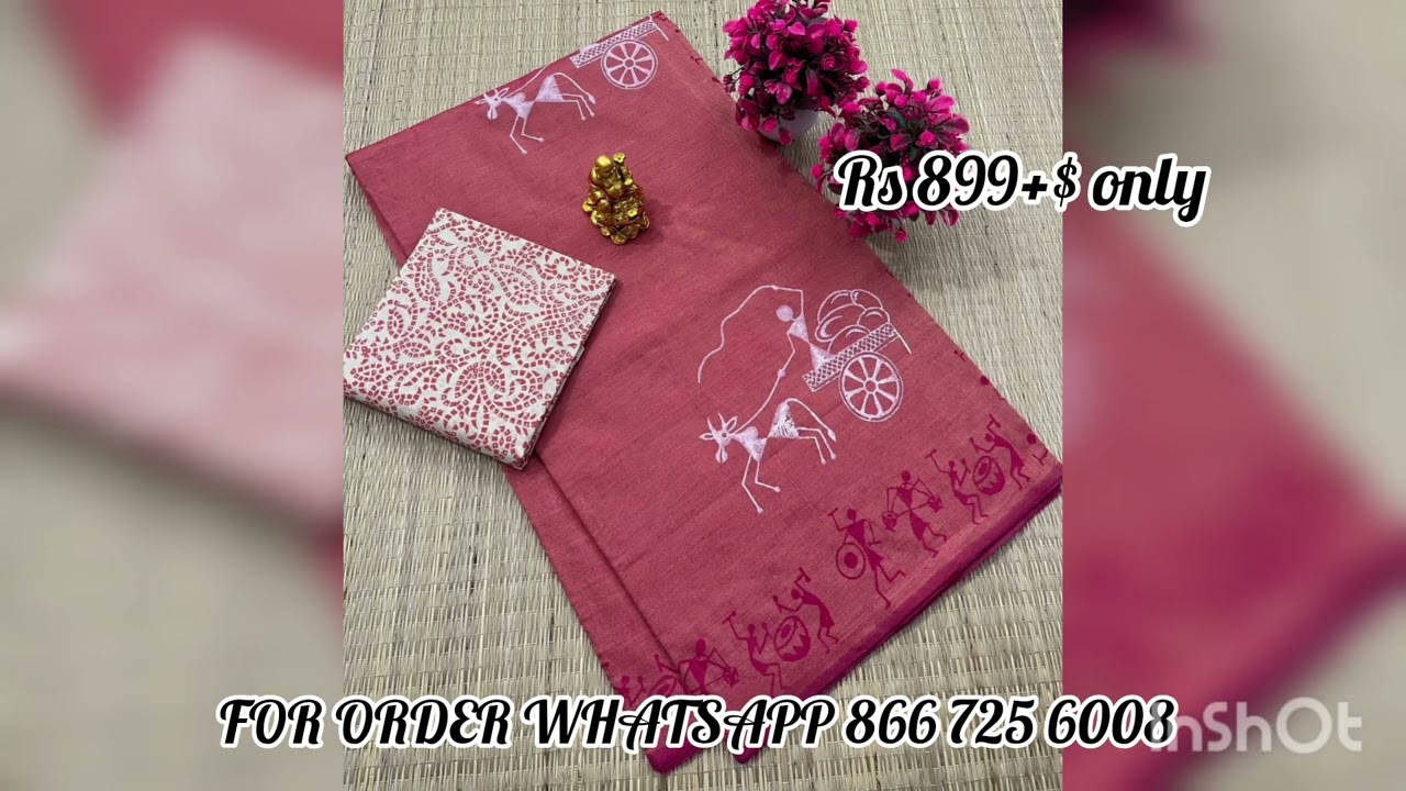 New arrival south mix Cotton sarees combo set ♥ for orders whatsapp 866 725 6008