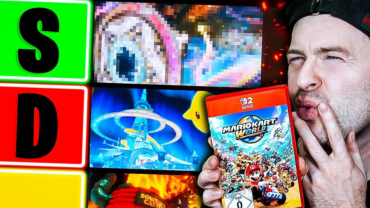 Ich BEWERTE alle 30 (32) STRECKEN von MARIO KART WORLD | Domtendo TIERLIST