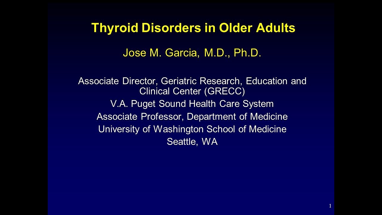 Thyroid Disorders in Older Adults