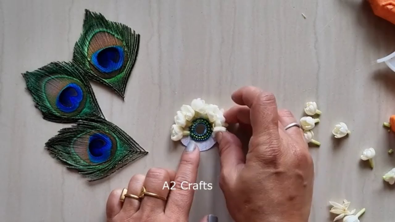 Beautiful Haldi/mehandi jewellery making using jasmine,rose  || Fresh Flower Jewelley making