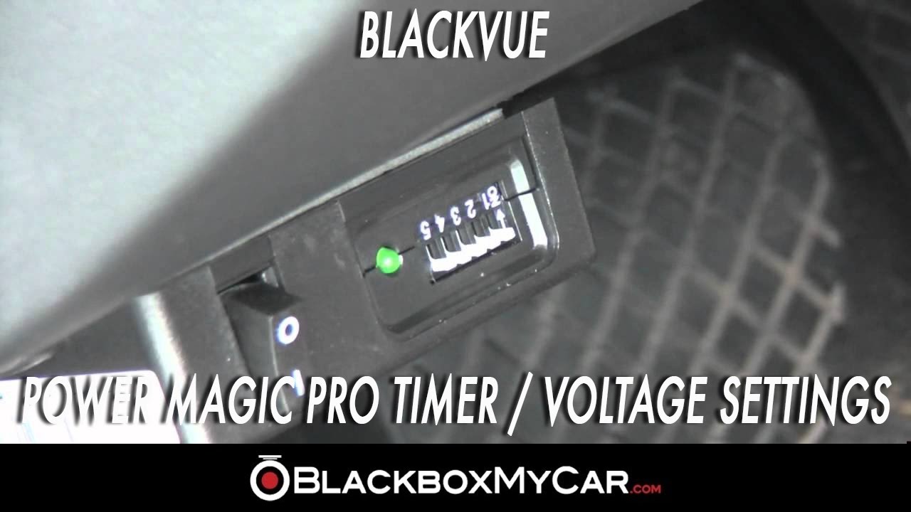Blackvue Power Magic Pro - How to Configure Timer/Voltage Settings - Blackboxmycar.com