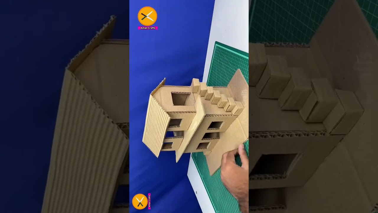 Cardboard House For Diwali #shorts #shortsvideo