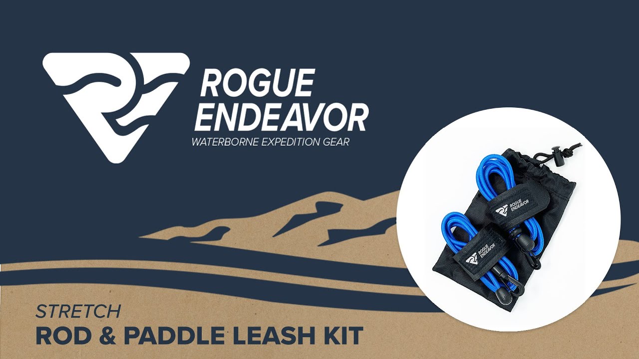 Rogue Endeavor&reg; Minimalist Fishing Rod & Paddle Leash (2-pack) for Fishing and Paddling.
