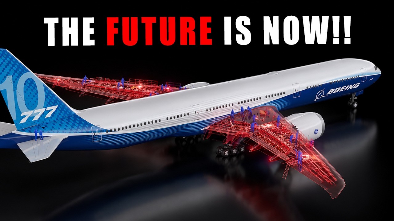 Как будут производить ОГРОМНЫЕ крылья для Boeing 777-10