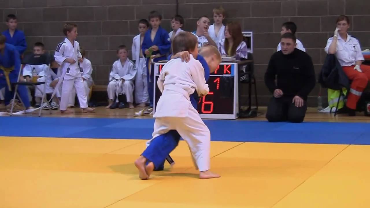 Winning fights by judokas from Fudoshin Judo Club at Leinster Open Judo competition. Ireland.