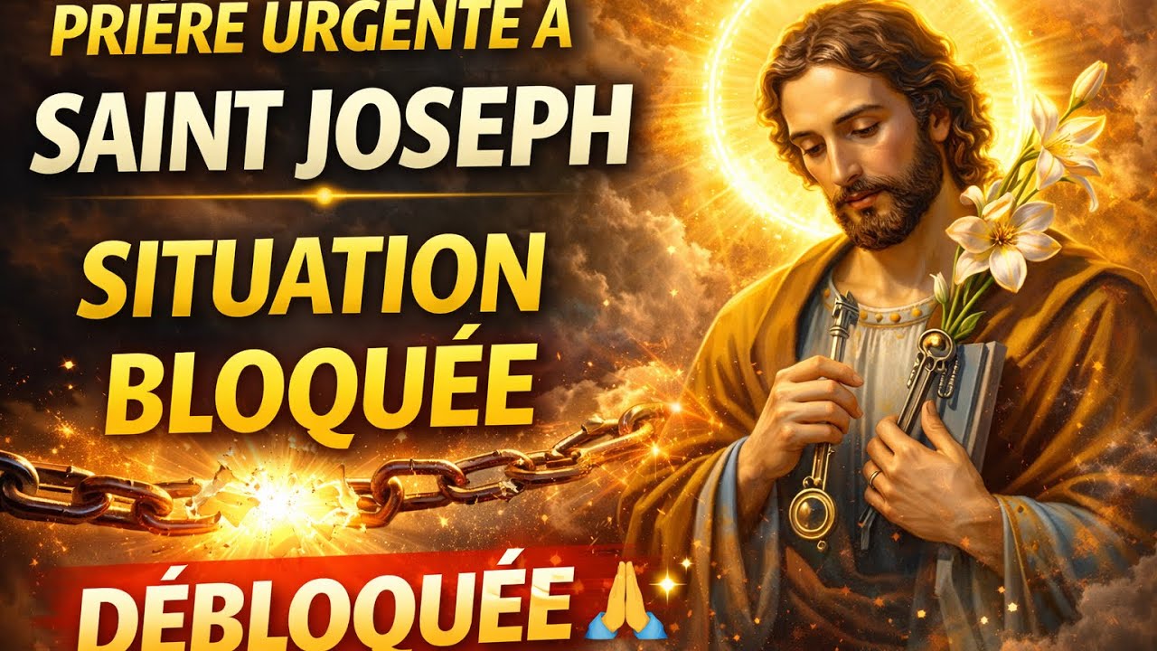 🔥PRIÈRE URGENTE À SAINT JOSEPHSITUATION BLOQUÉ DÉBLOQUÉE🌟🙏