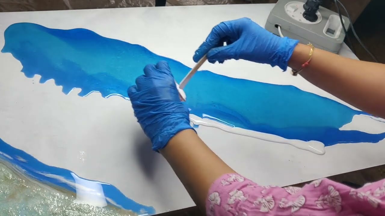 Resin frame😱| Navkar Mantra frame | Resin art tutorial | Resin art #13