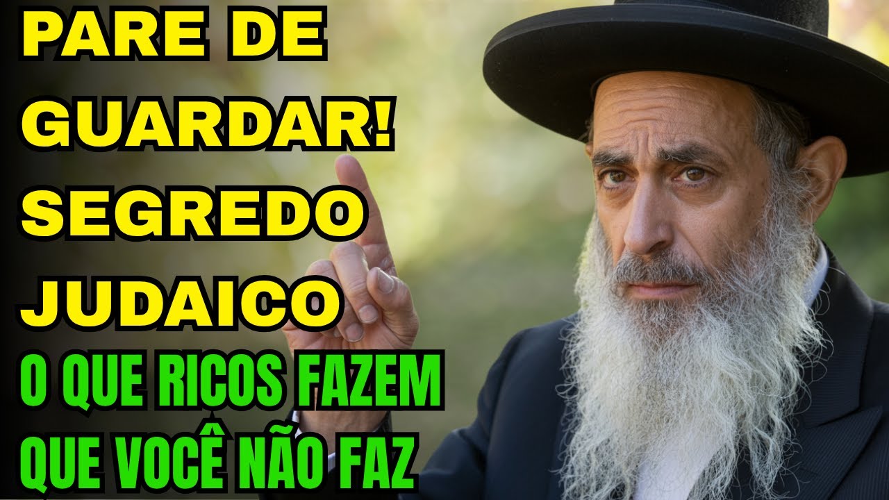 RABINO BILIONÁRIO: PARE DE POUPAR AGORA! Este “segredo sujo” dos judeus ricos vai deixá-lo FURIOSO
