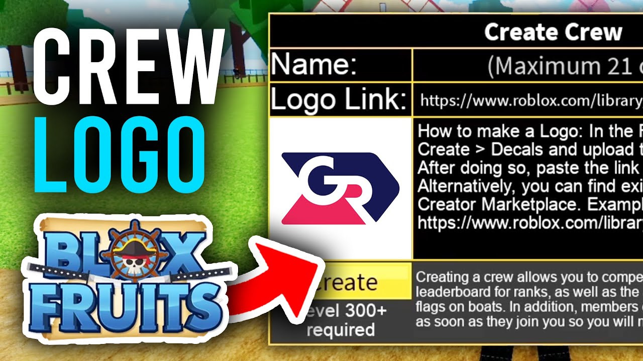 How To Make Crew Logo In Blox Fruits - Full Guide