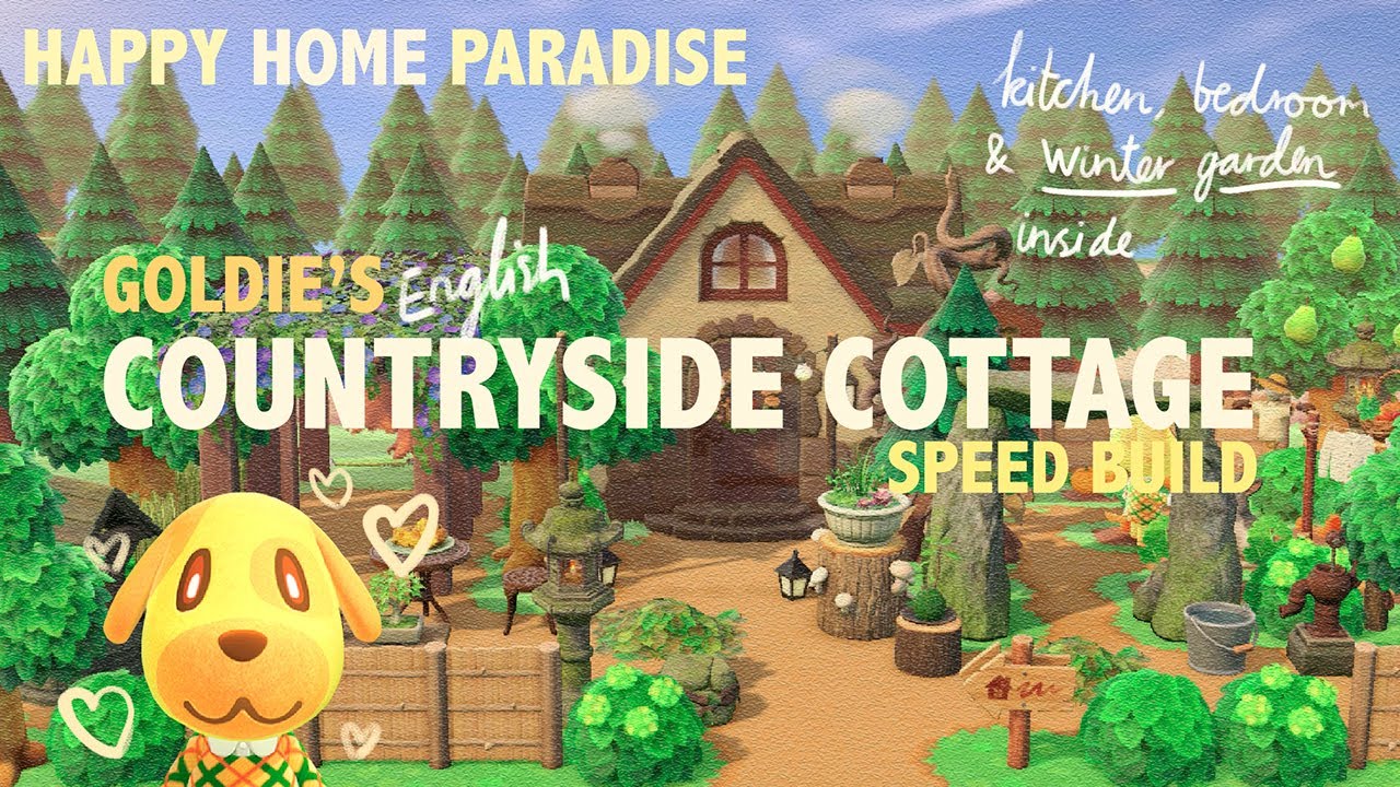 Goldie's Cottage: Kitchen, Bedroom & Winter Garden // Animal Crossing / Happy Home Paradise
