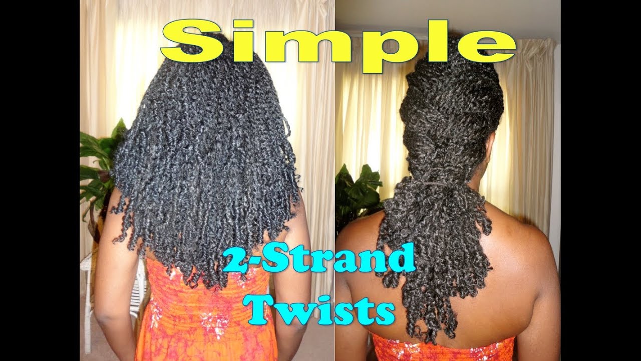 Simple Two Strand Twists w/Natural Looking Extensions (For Long and Short Hair)