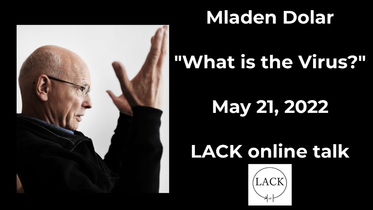 LACK online talk: Mladen Dolar's 