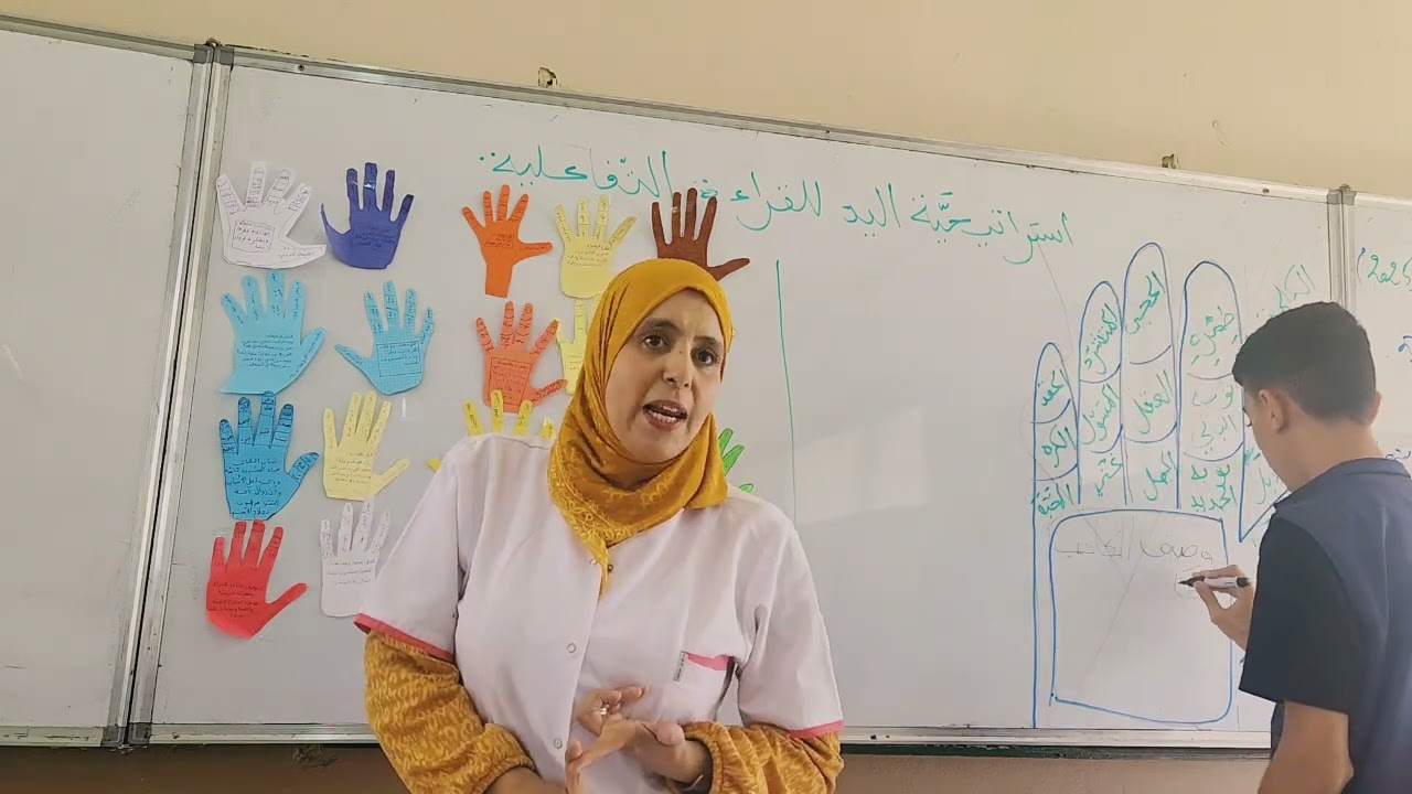 #استراتيجيَّة اليد للقراءة التفاعلية #التعليم المتوسط #قسم 3م4 #قسم ما شاء الله #الأستاذة بوخاري 