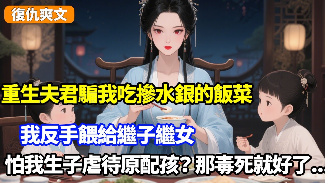 重生夫君騙我吃摻水銀的飯菜，我反手餵給繼子繼女，怕我生子虐待原配孩？那毒死就好了#小说