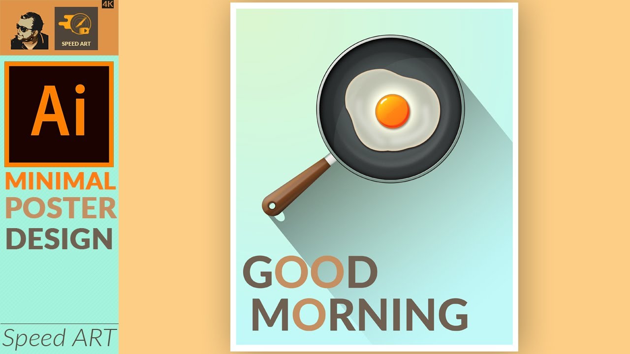 Minimal Poster Design with Basic Shapes in Adobe illustrator | Speed Art