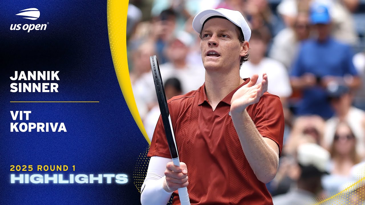 Jannik Sinner vs. Vit Kopriva Highlights | 2025 US Open Round 1