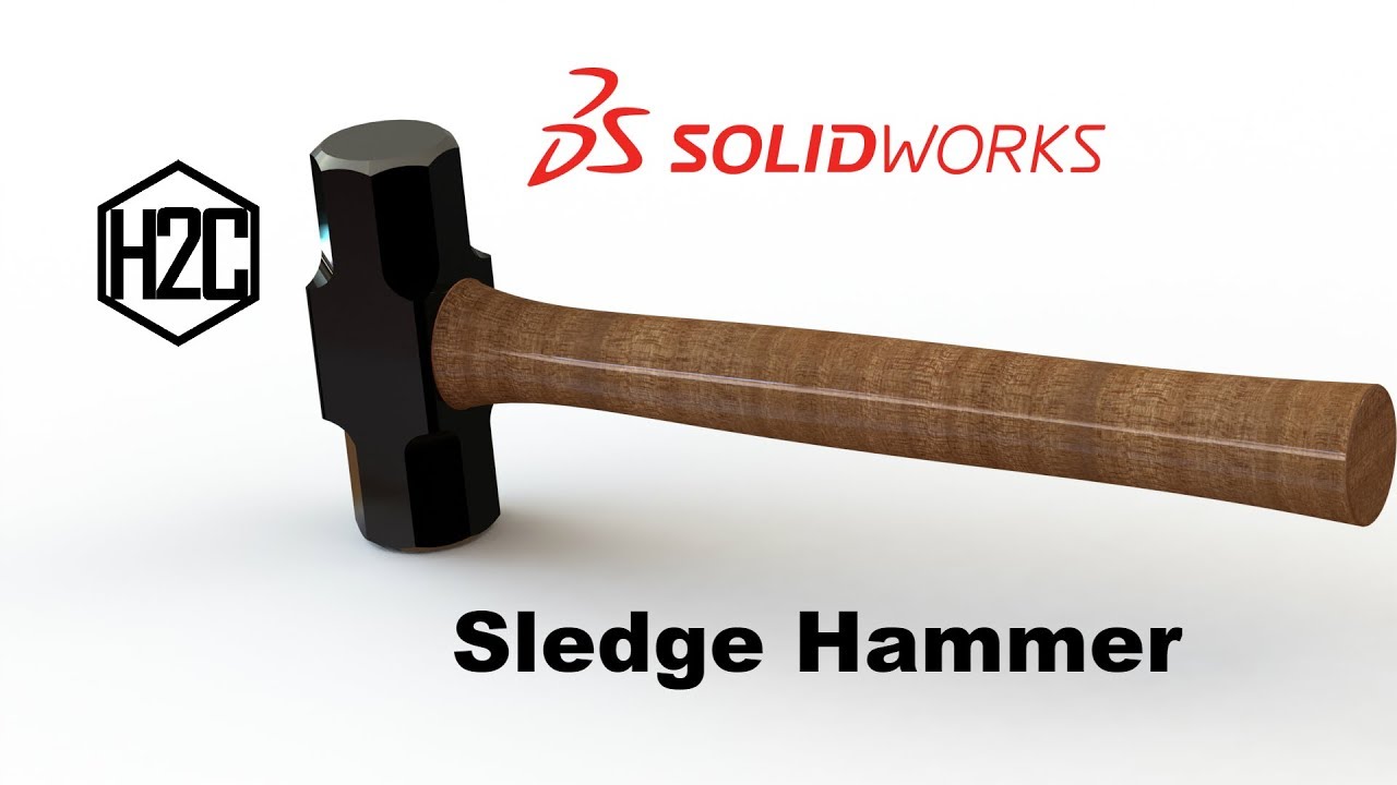 Sledge Hammer | Sketch & Design | Solidworks Tutorial