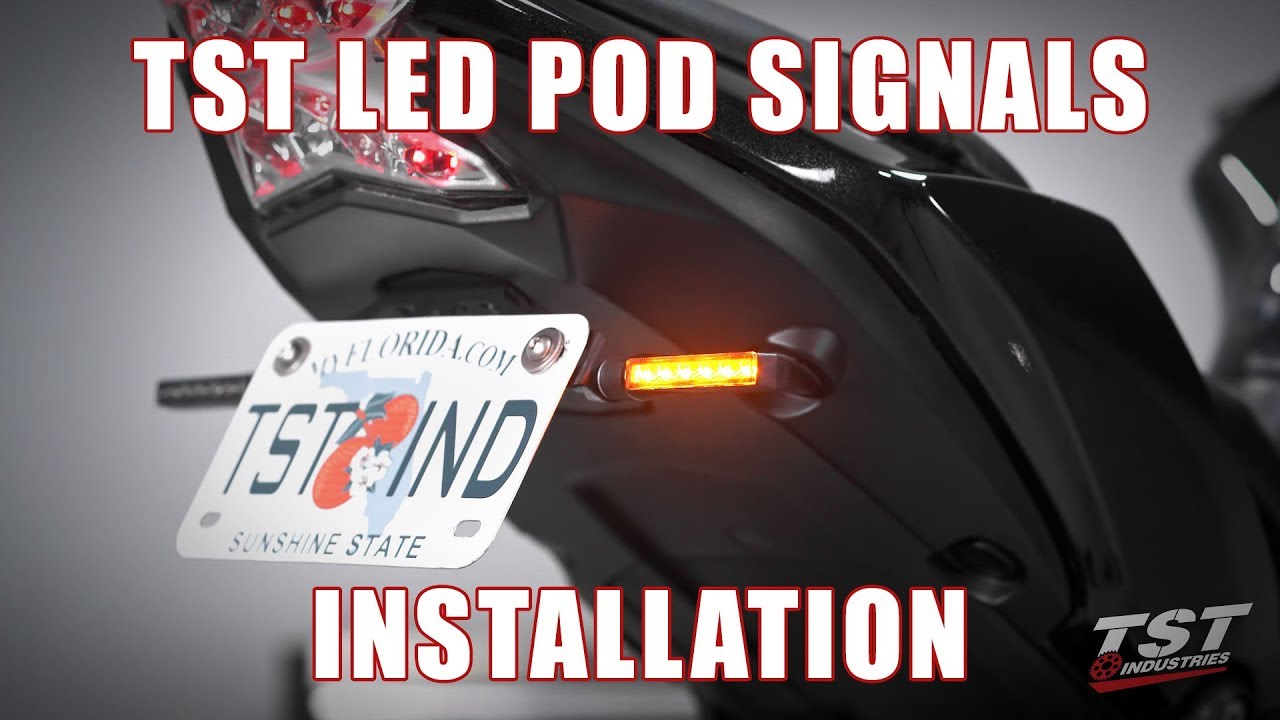 How to install TST LED Pod Turn Signals on a 2017+ Kawasaki Ninja 650 / Z650 by TST Industries