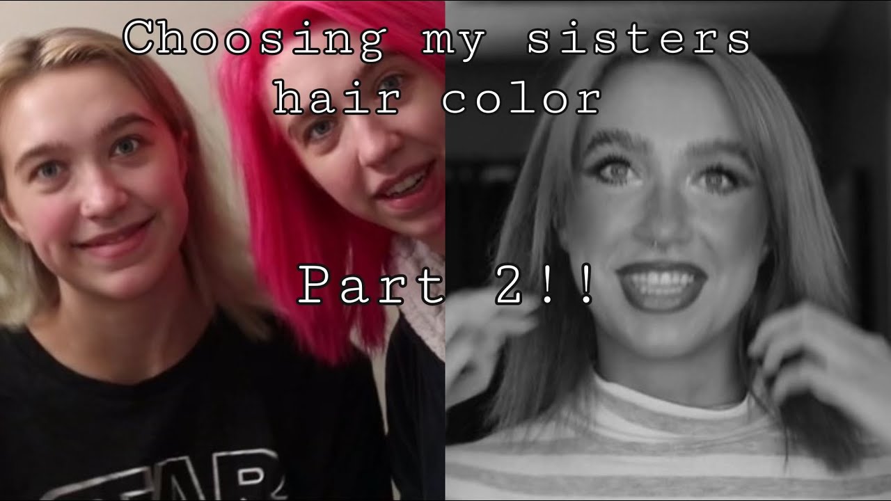 BLINDFOLDING MY SISTER AND DYING HER HAIR PART 2 | TWINTORIALS