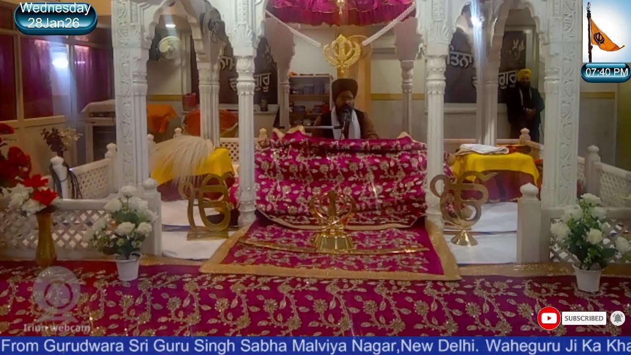 Path  & Kirtan || Gurdwara Sri Guru Singh Sabha Malviya Nagar