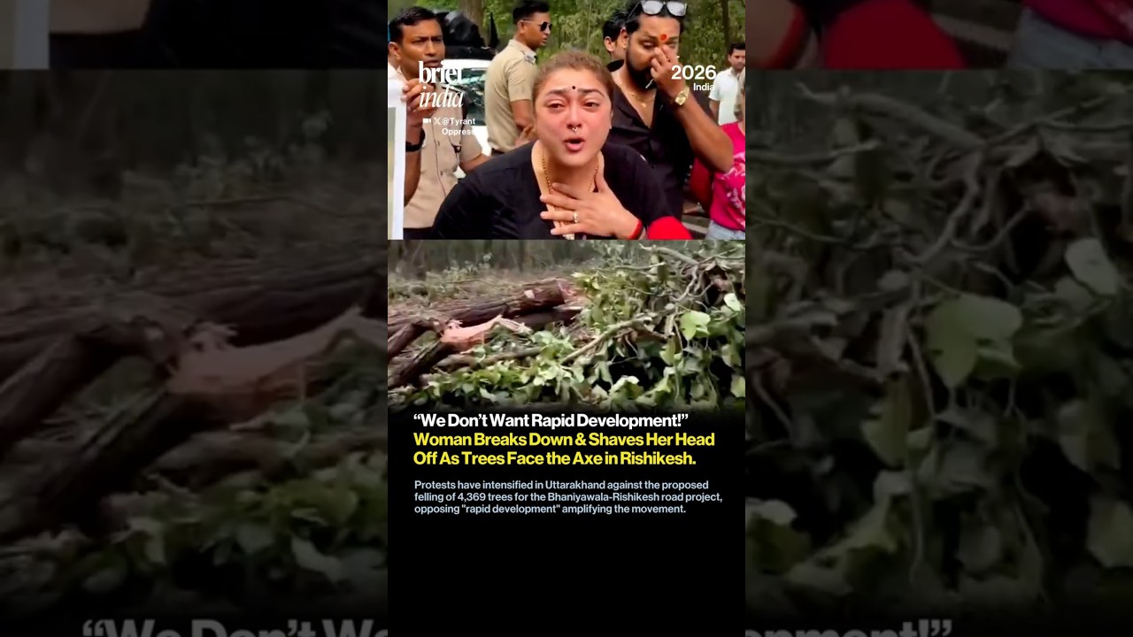 Rishikesh Tree-Felling Protest: Woman Shaves Her Head in Plea Against 'Rapid Development'