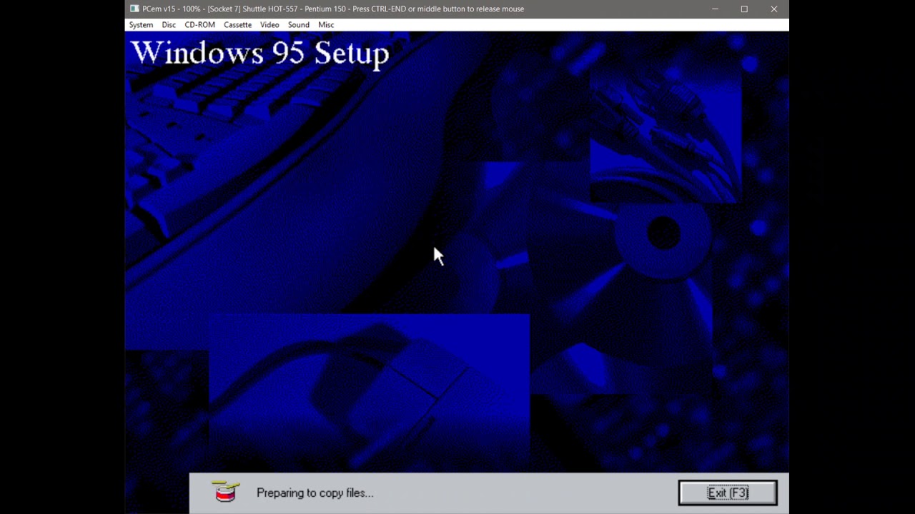 How To Install Windows 95 In PCem