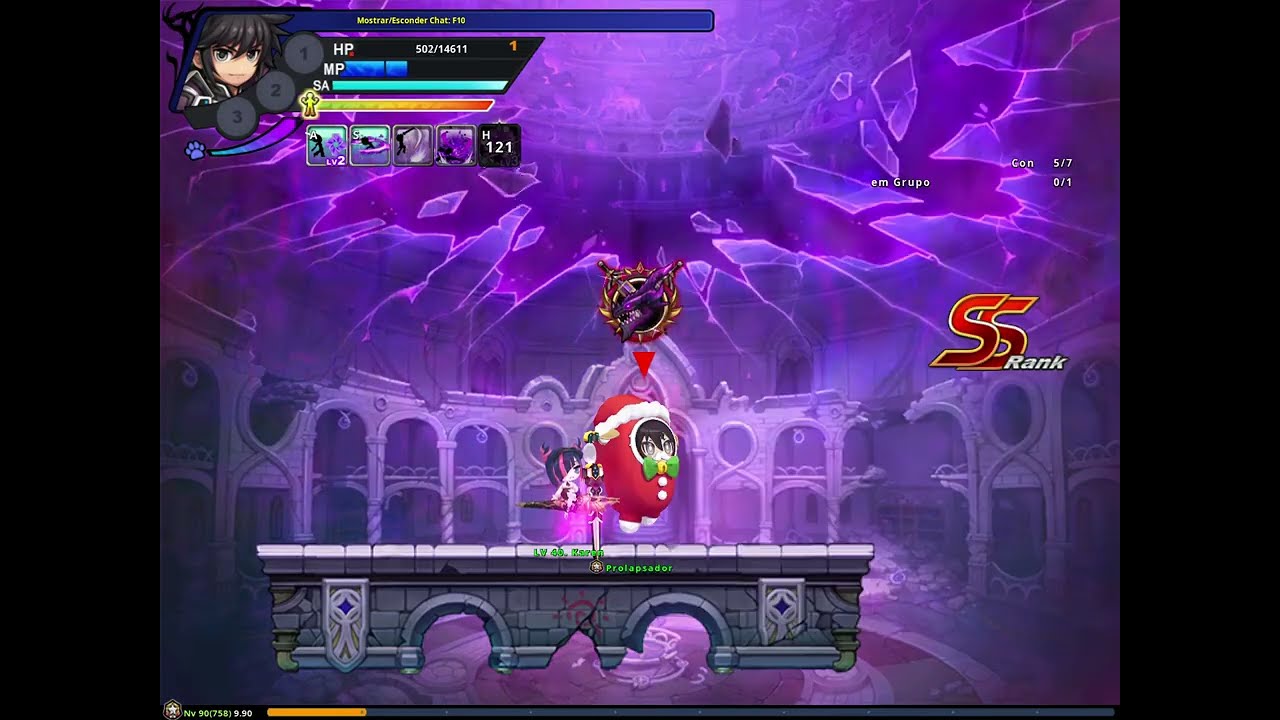 Sieghart Capela da Eternidade Dificuldade Mestre - Solo 01:34 - Grand Chase Classic