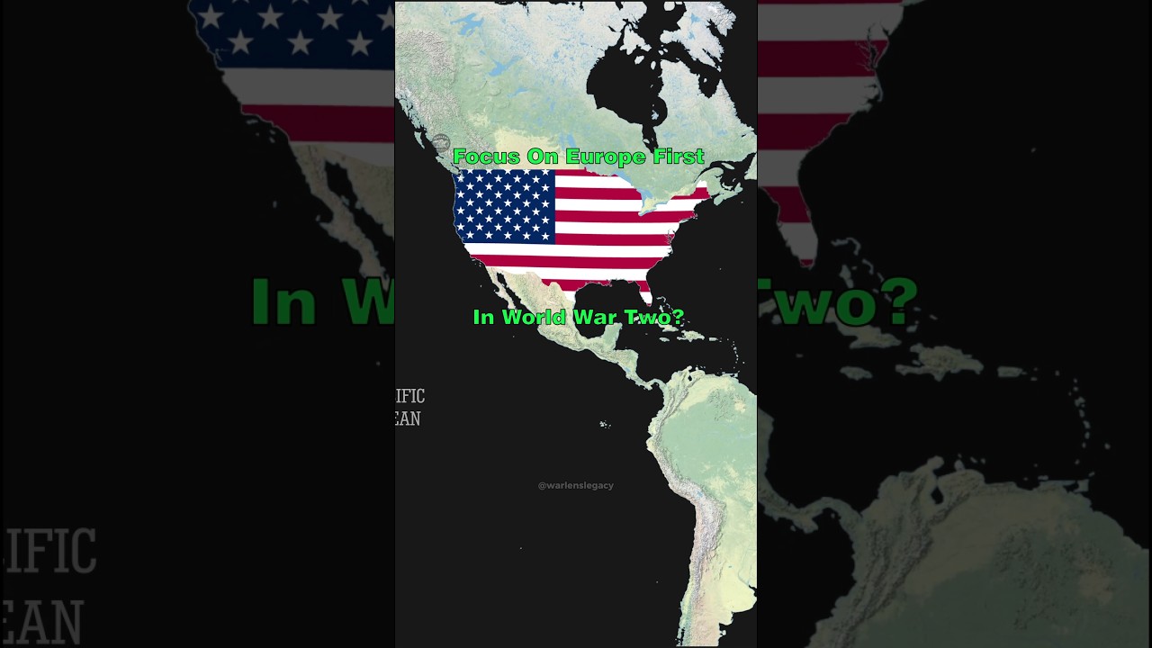 Why did the United States prioritize on Europe first? #geopolitics #geography #demography #maps #usa