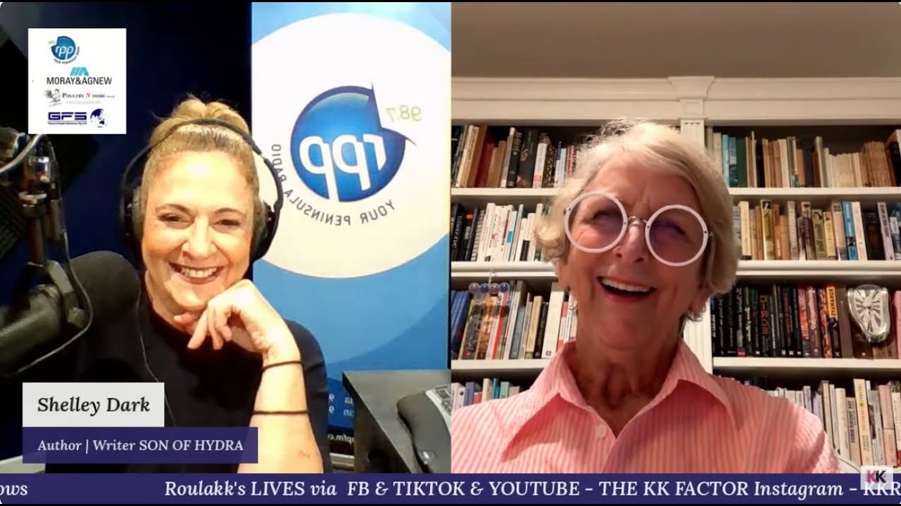 Australian Author Shelley Dark live on THE KK FACTOR - The Greek EuroBeat show on RPP FM