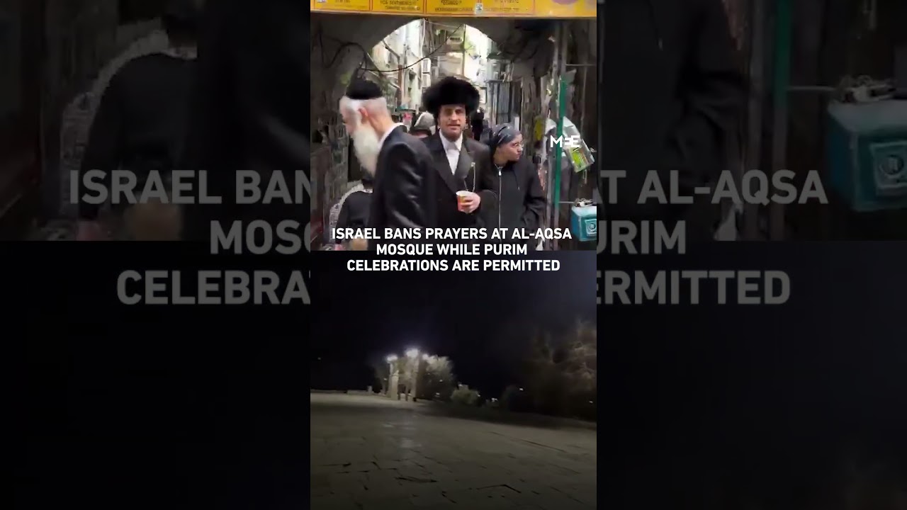 Israel bans prayers at Al-Aqsa Mosque during holy days of Ramadan but permits Purim celebrations