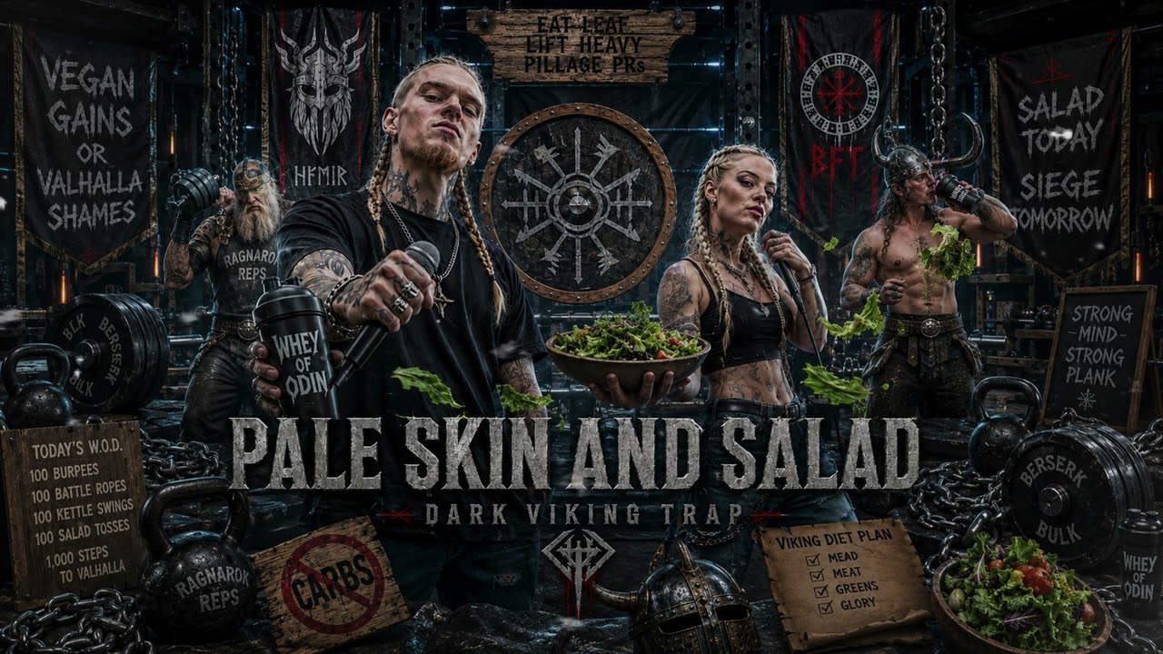 PALE SKIN AND SALAD 🥗 Dark Viking Trap | Satirical Gym Battle Rap Anthem